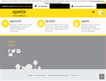Tablet Screenshot of apetiz.com